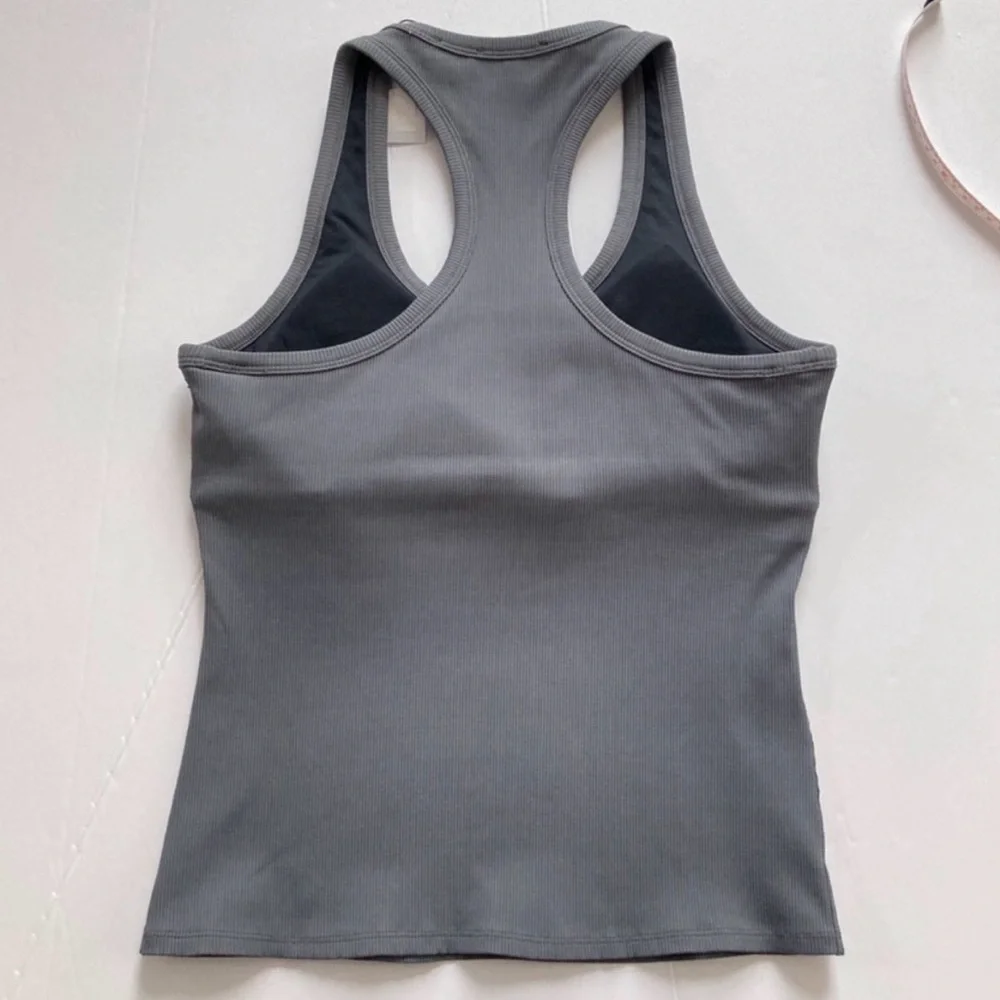 All Access Bandier l Session Ribbed Tank Grey Size XL - Picture 2 of 6